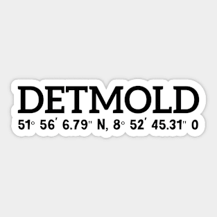 Detmold Coordinates Sticker